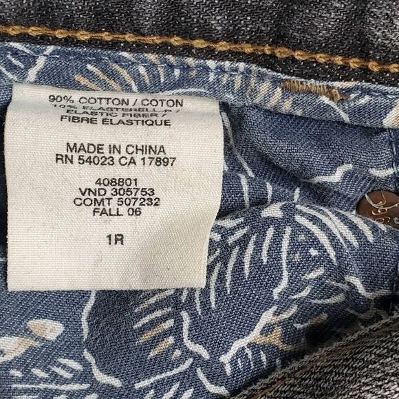 Gap 1969 Size 1 Black skinny Zipper Bottom Denim Jeans - Picture 7 of 9